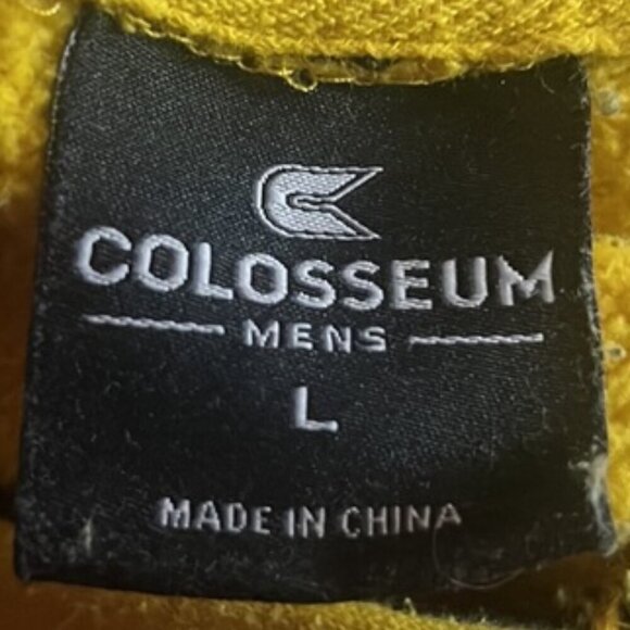 Men's Colosseum Gold Iowa Hawkeyes Arch & Logo Pullover Hoodie Large - Picture 10 of 11